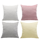 Square decorative pillow cover with micro-structured dot binding and concealed zipper Kalsten