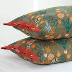BowLift | Coral Floral Cotton Pillow Sham – Breathable & Reversible