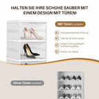 6 Layers Shoe Boxes Storage Box Stackable | Kalsten