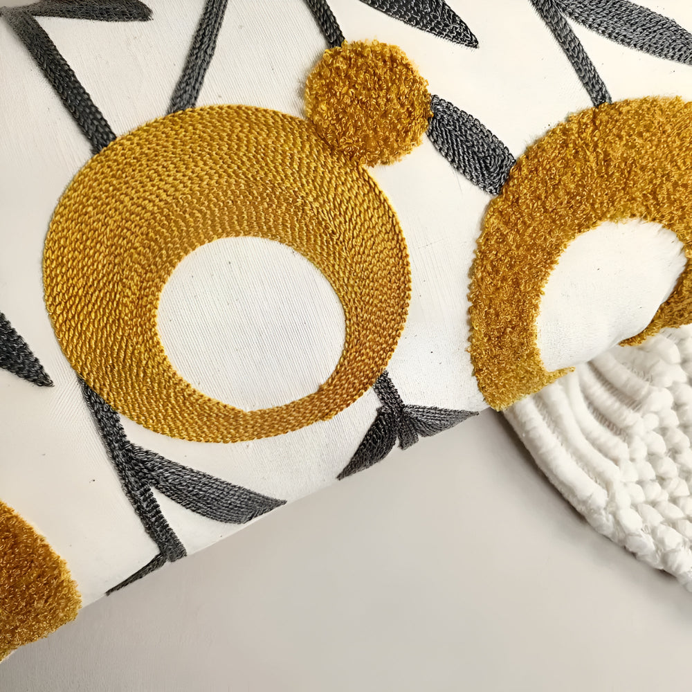 BowLift | Floral Essence Embroidered Cushion Cover