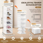 6 Layers Shoe Boxes Storage Box Stackable | Kalsten
