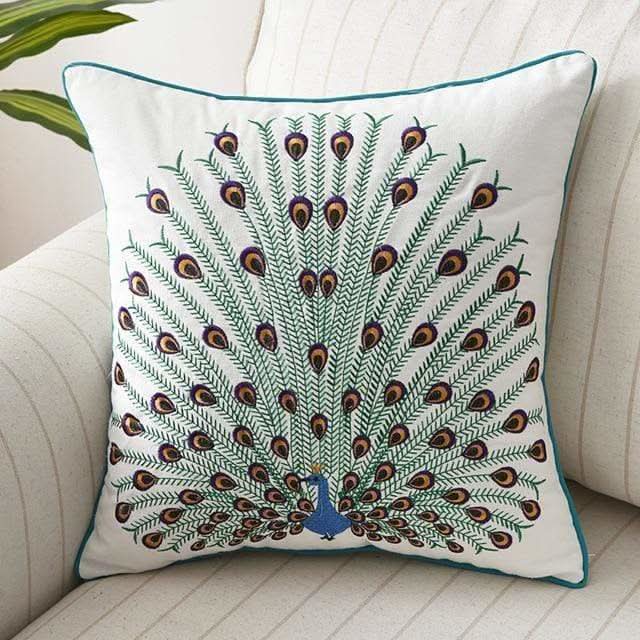 BowLift | Country-Style Embroidered Cushion Cover 45x45 cm