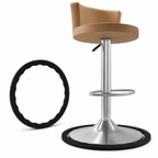 Anti-scratch swivel bar stool base protector rings Bowlift
