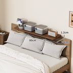 Slim Wall-Mounted Floating Bedside Shelf with Concealed Brackets