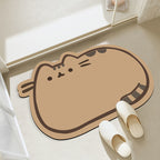 Cat-Shaped Bathroom Mat