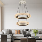 Elegant Double Ring Pendant Light