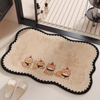 Cat-Themed Soft Plush Bath Mat Kalsten