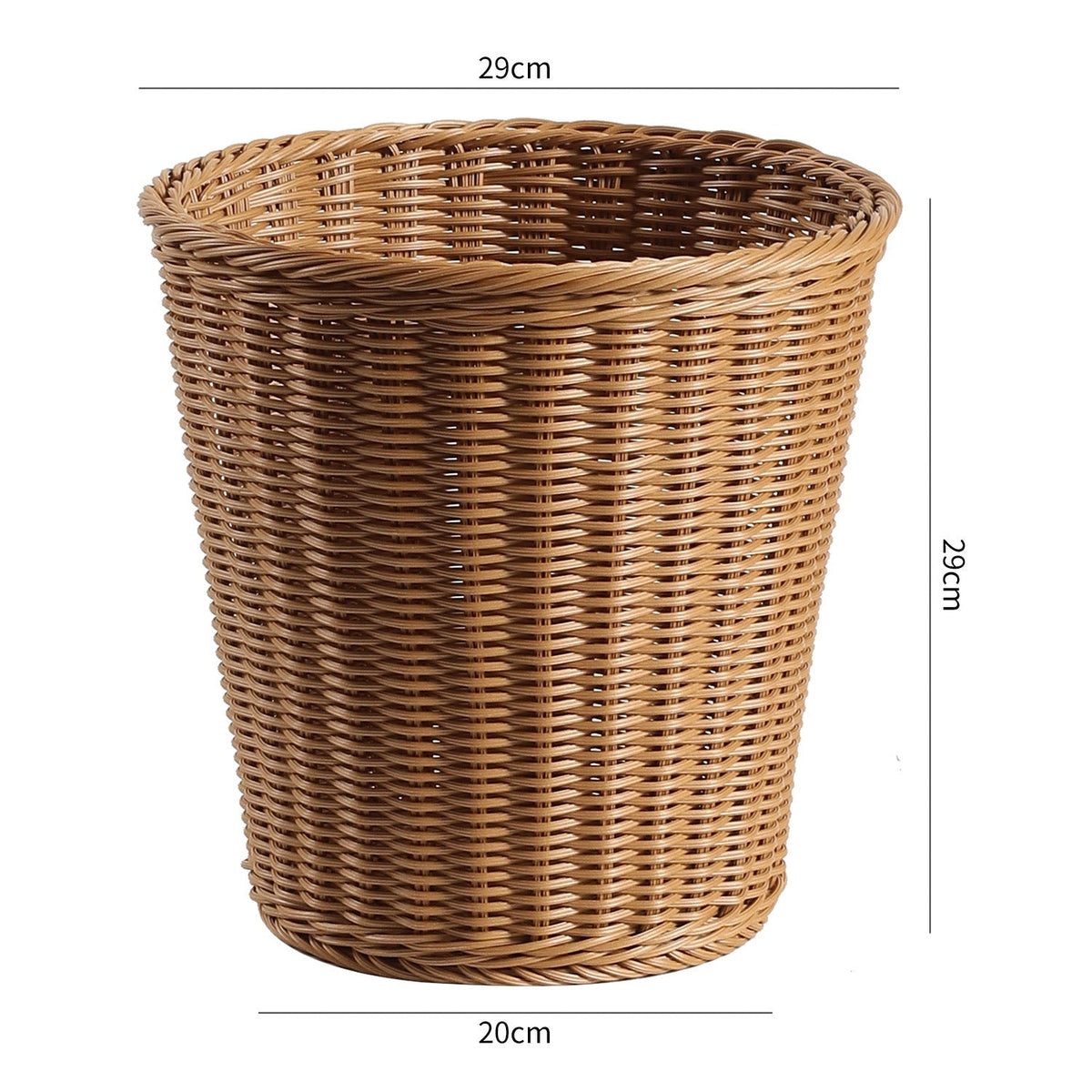 Decorative Woven Waste Basket Kalsten