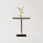 Contemporary T-Shaped Metal Display Stand