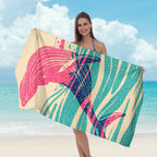 Beach towel with tropical leaf design Kalsten