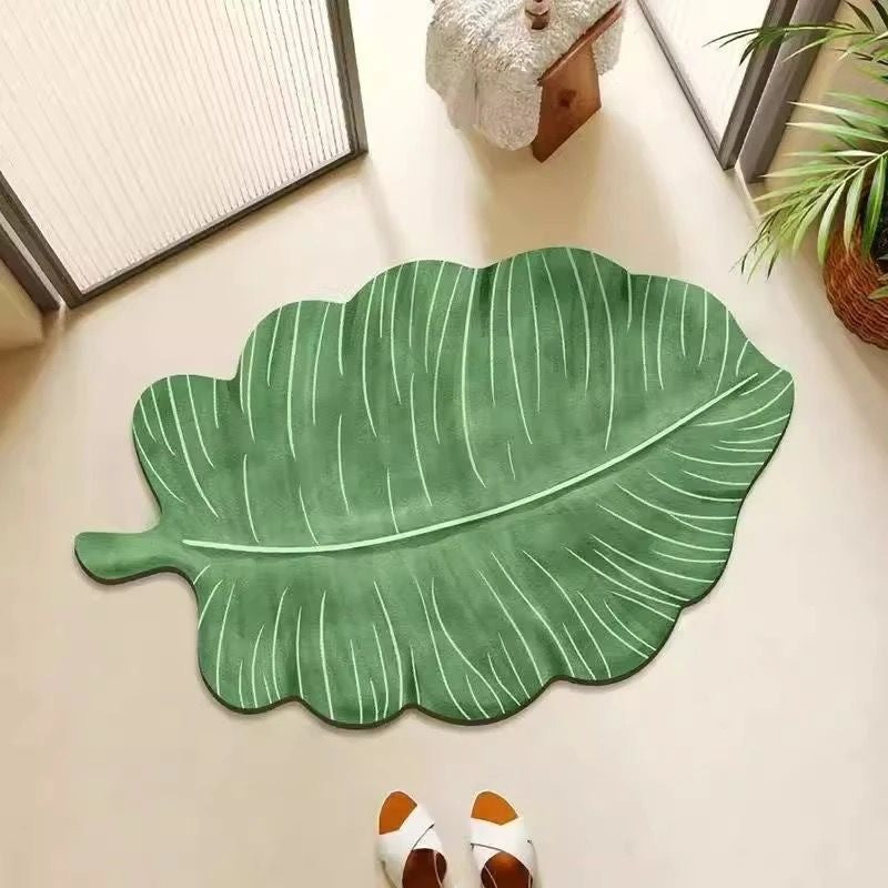Home Decorative Leaf-Shaped Mat