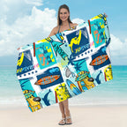 Beach towel with tropical leaf design Kalsten