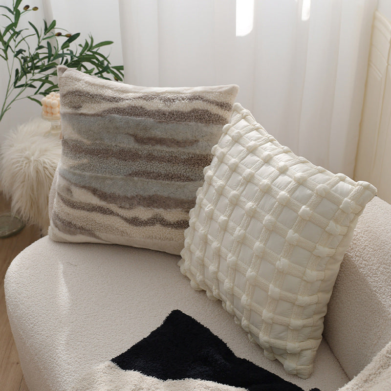 Cuddle cushion in teddy fur style Kalsten