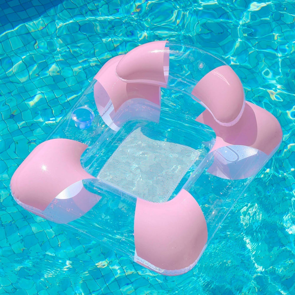Inflatable Pool Lounger with Canopy Kalsten