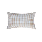 Rectangular Houndstooth Lumbar Pillow Cover made of dense cotton blend with concealed zipper Kalsten