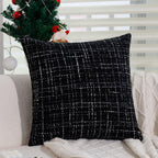 Rectangular decorative cushion with bouclé tweed structure Kalsten