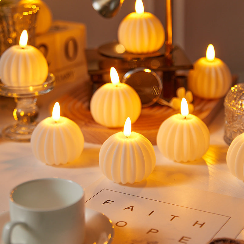 Decorative LED real wax candle in crystal look Kalsten
