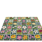 Colorful Floral Patchwork Area Rug Kalsten