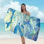 Beach towel with tropical leaf design Kalsten
