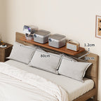 Slim Wall-Mounted Floating Bedside Shelf with Concealed Brackets