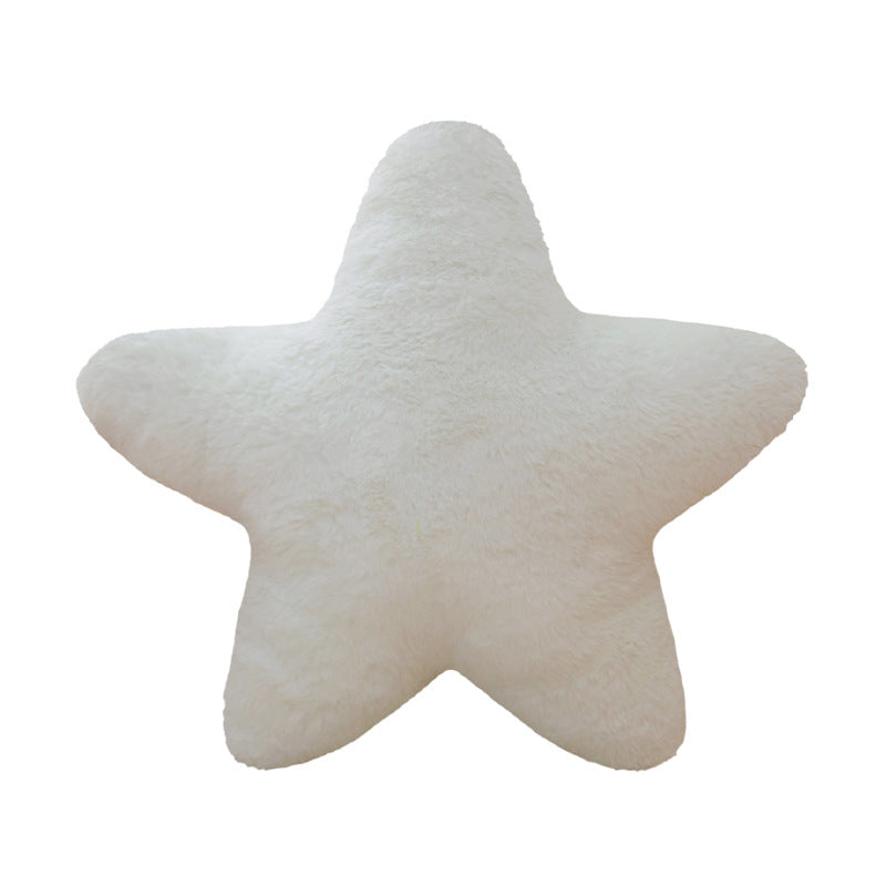 Star-shaped decorative plush pillow with extra soft faux fur cover Kalsten