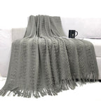 Cozy Knit Throw Blanket Kalsten