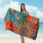Beach towel with striking surf design Kalsten