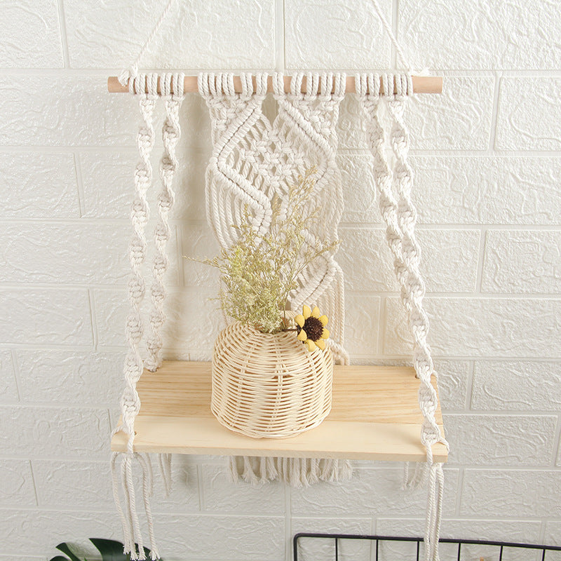 Decorative Macramé Swing Shelf Kalsten