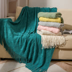 Cozy Knitted Throw Blanket