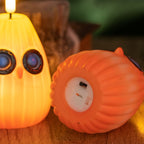 Creepy LED pumpkin lantern