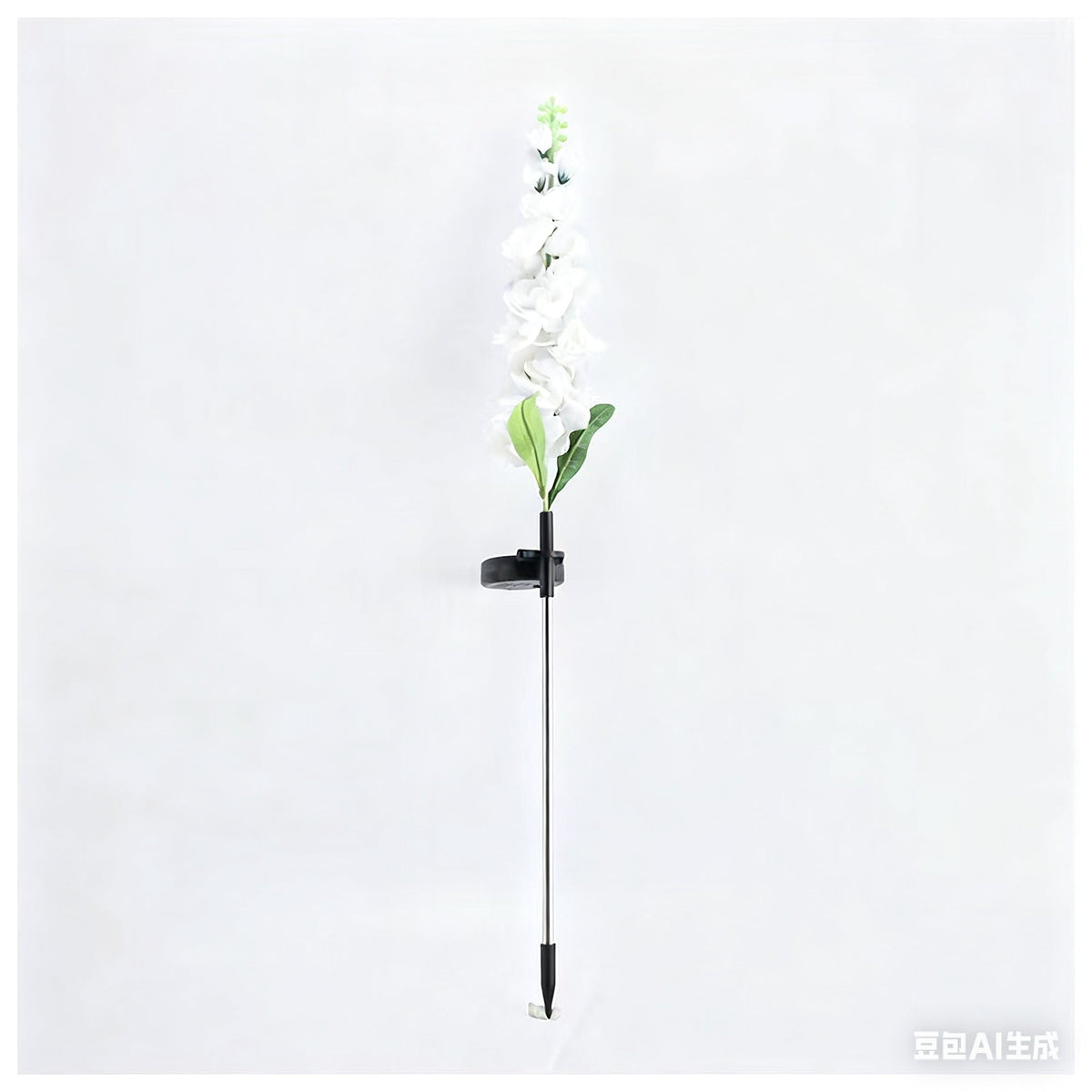 Decorative Tall Artificial Delphinium Garden Stake With Stainless Steel Spike And Adjustable Clip Kalsten
