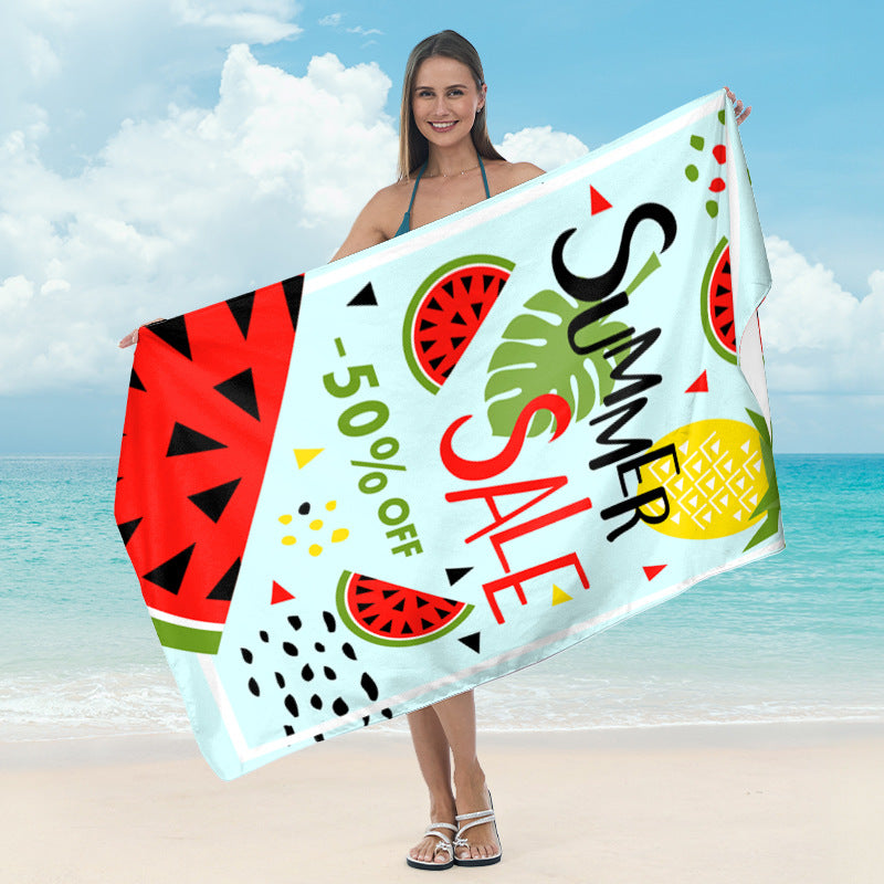 Beach towel with tropical leaf design Kalsten