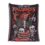 Halloween-Themed Tapestry Throw Blanket