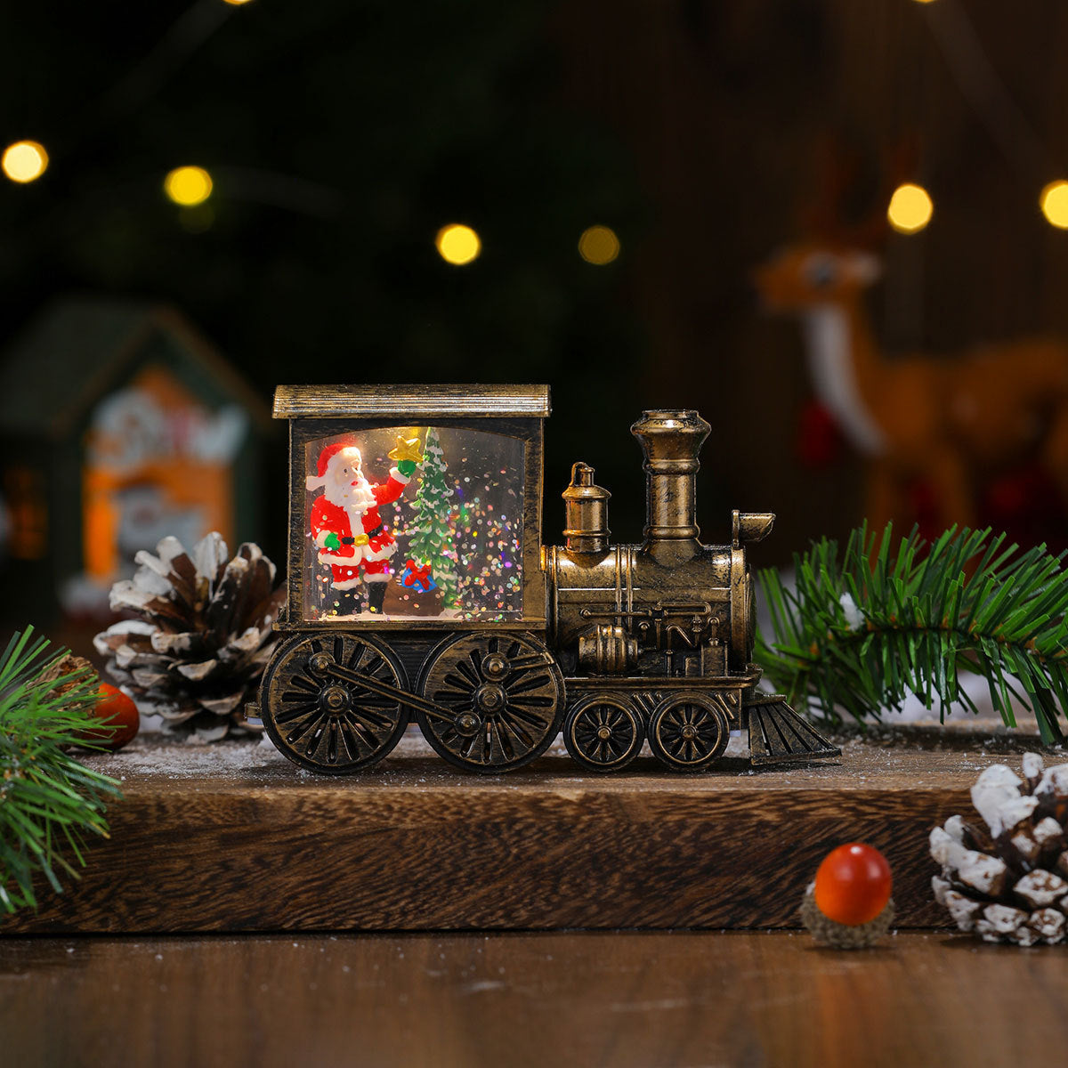 Christmas-Themed LED Light-Up Train Decoration Kalsten