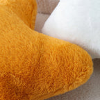 Star-shaped decorative plush pillow with extra soft faux fur cover Kalsten