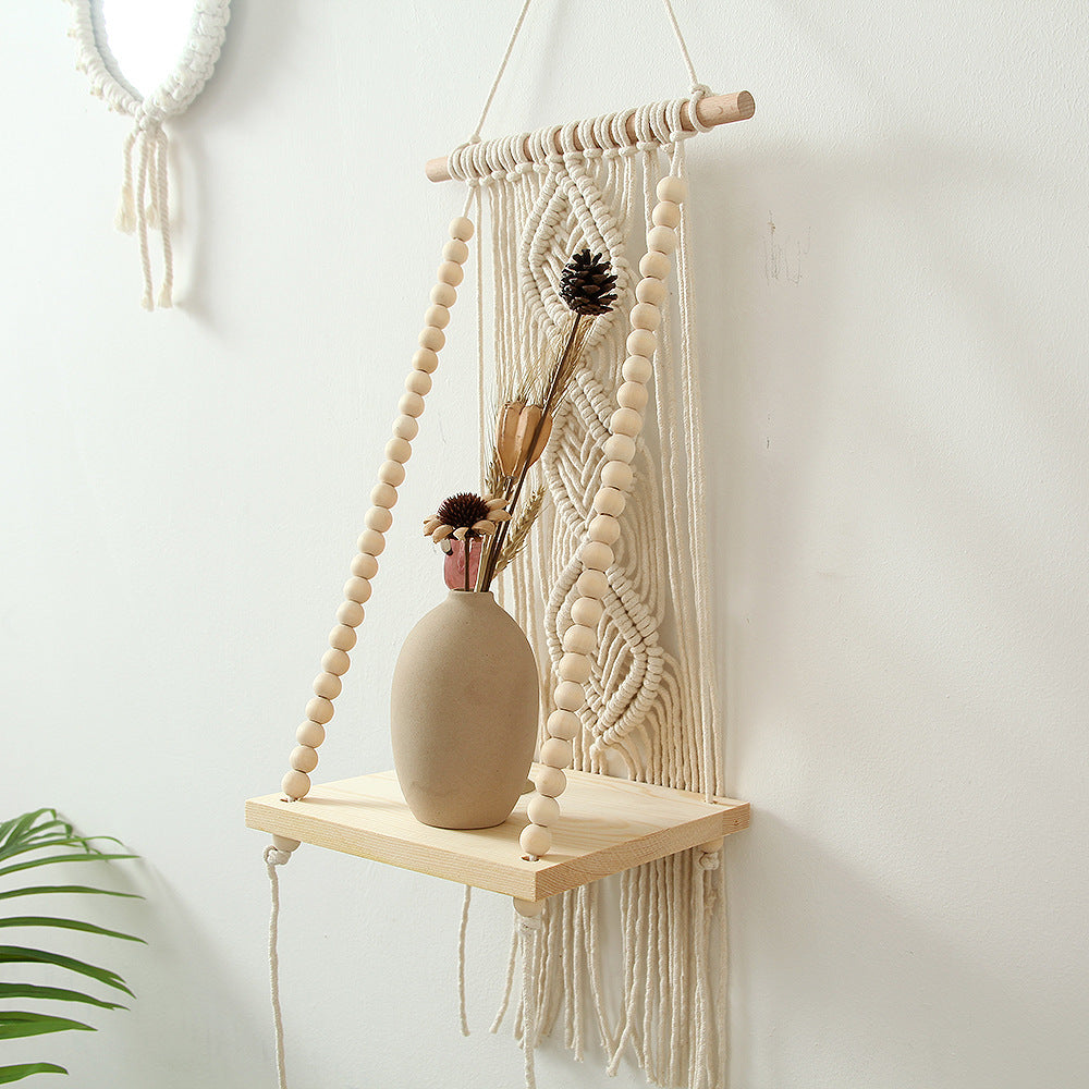 Decorative Macramé Swing Shelf Kalsten