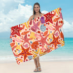 Beach towel with tropical leaf design Kalsten