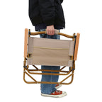 Folding chair with ergonomic backrest and stable frame Kalsten