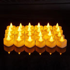 Decorative LED real wax candle in crystal look Kalsten