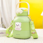 Women's insulated drinking bottle with practical carrying strap and cute bear motif Kalsten