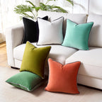 Luxury Velvet Throw Cushion with Contrast Piping