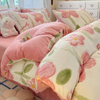 Plush Reversible Microfiber Comforter Set With Oversized Bolstered Body Pillow And Geometric Print