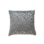 Decorative Plush Velvet Holiday Throw Pillow Cover with Gold Foil Motif