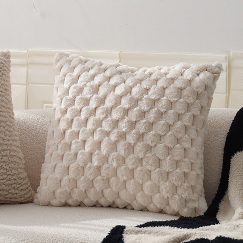 Cuddle cushion in teddy fur style Kalsten