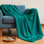 Cozy Textured Throw Blanket Kalsten