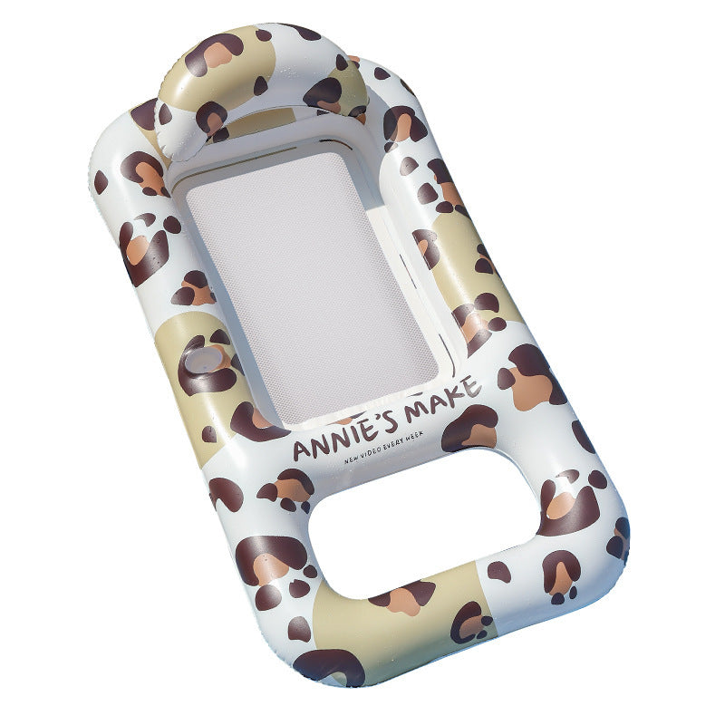Unisex Inflatable Comfort Pool Lounger with Headrest Kalsten