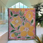 Floral Patterned Throw Blanket