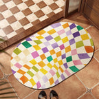 Cat-Themed Plush Bath Mat for Bathroom Decor