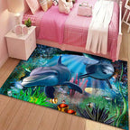 Coral Reef Ocean Scene Rug
