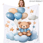 Artistic Butterfly-Inspired Fleece Blanket